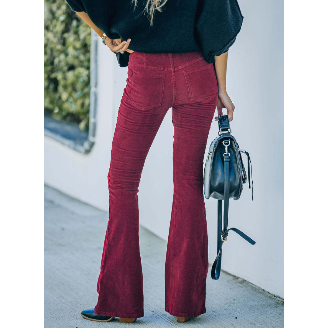 Brava Chloé – Pantalones Flare de Pana