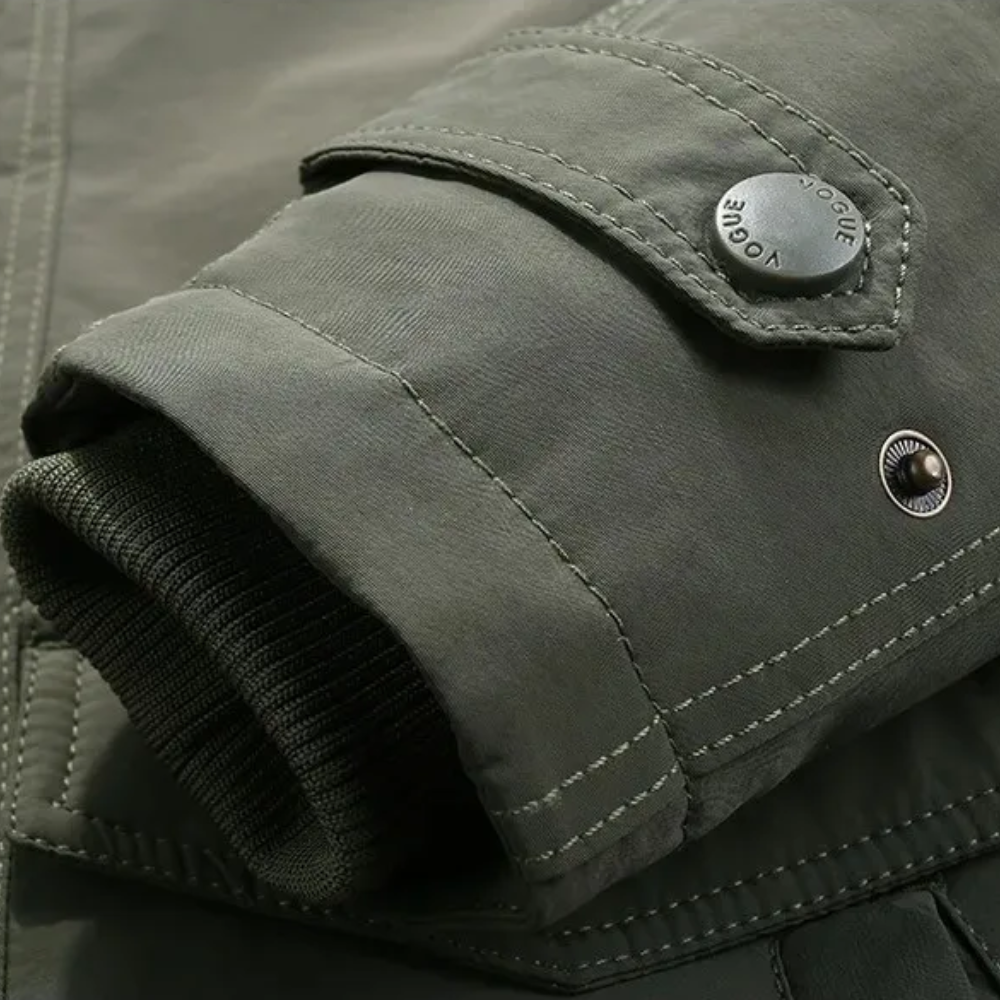 Elegante chaqueta de invierno acolchada