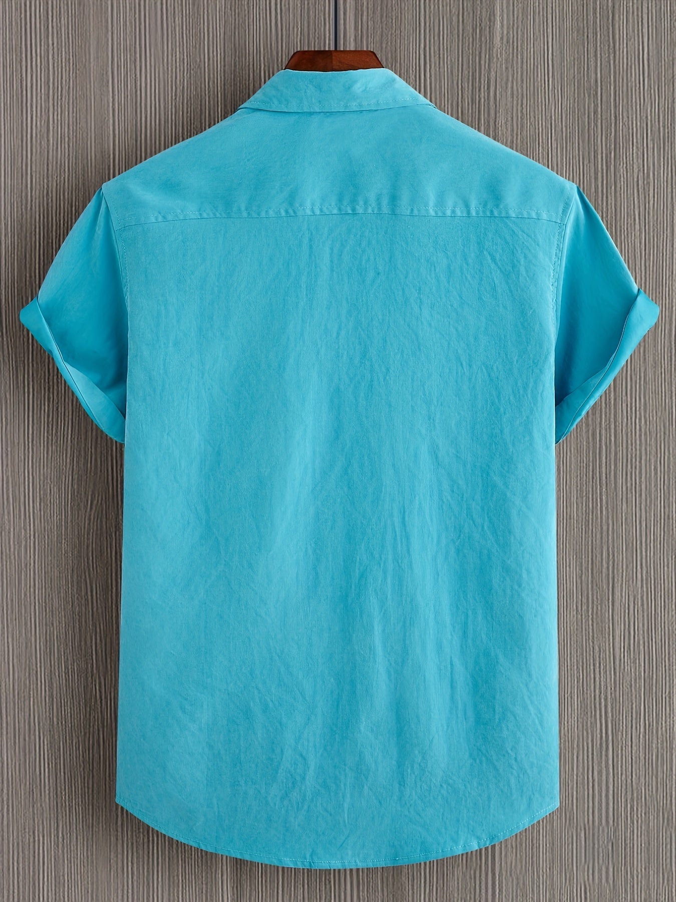 Camisa casual de algodón de manga corta