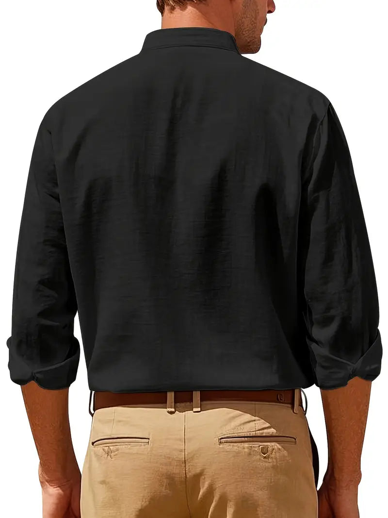 Elegante camisa de lino