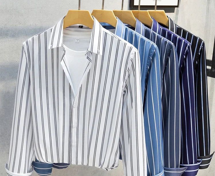 Givalli - Elegante camisa de rayas para hombre