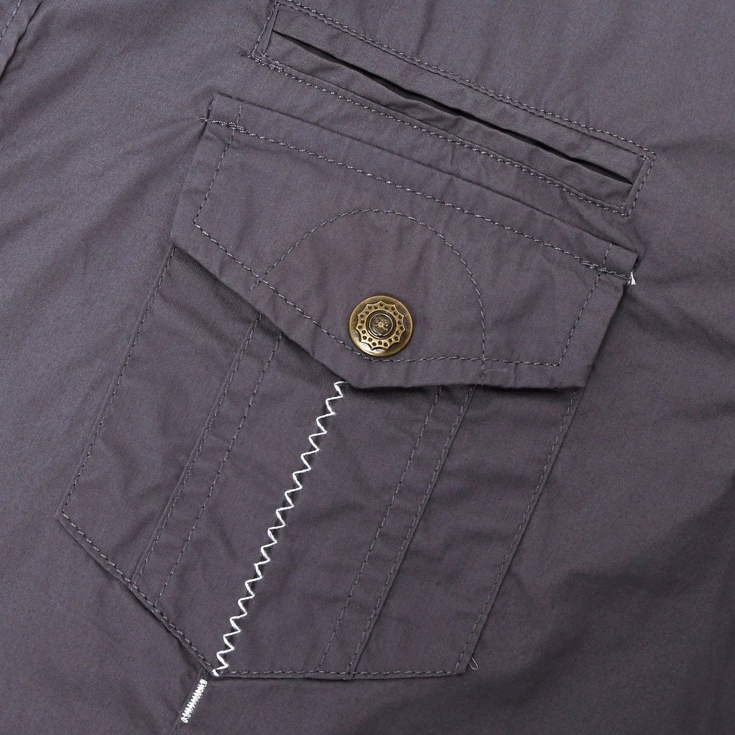 Camisa Cargo de algodón de manga corta