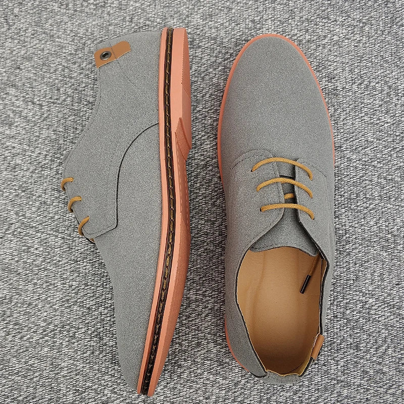 Zapatos de negocio Oxford de ante