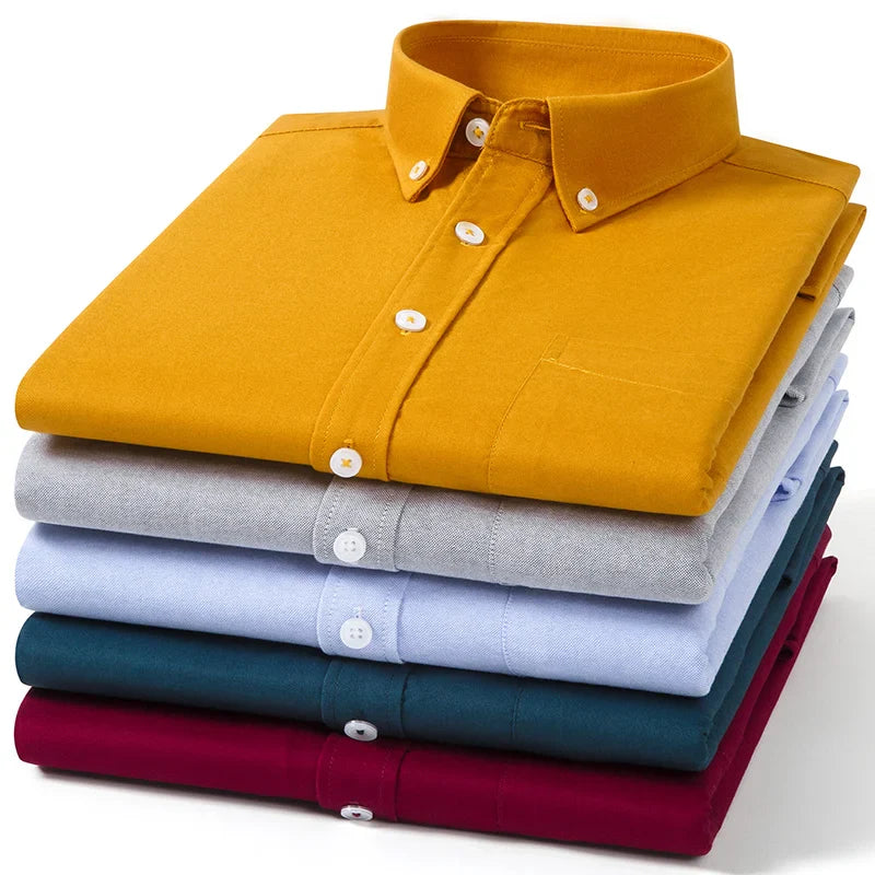 Givalli - Camisa Oxford de algodón