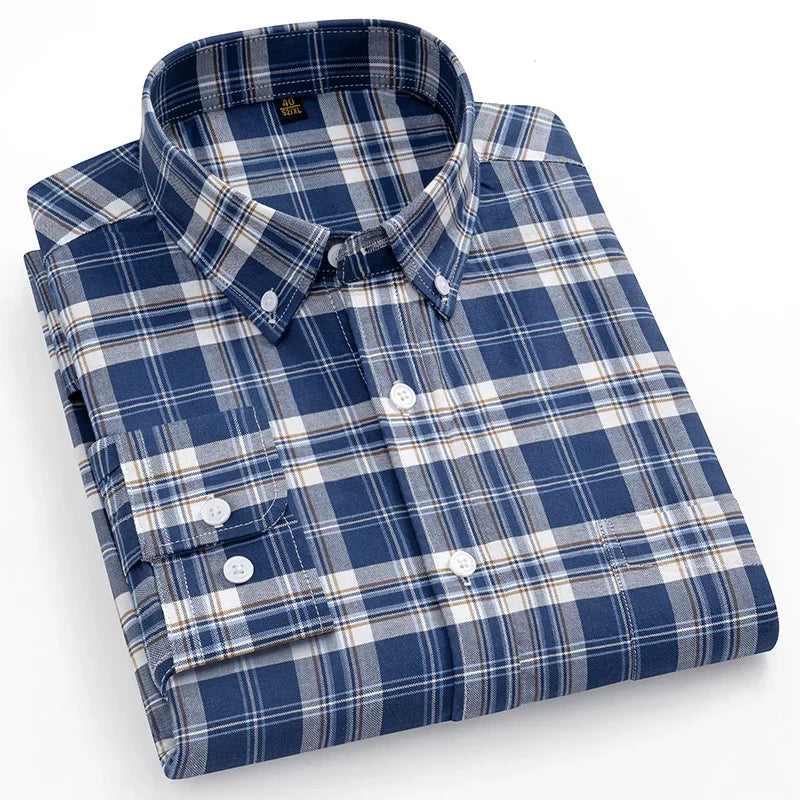 Givalli - Camisa Oxford de algodón