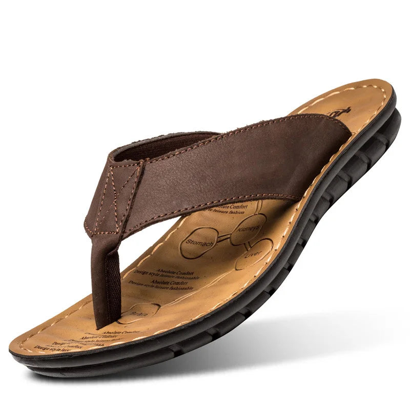 Sandalias de piel para hombre