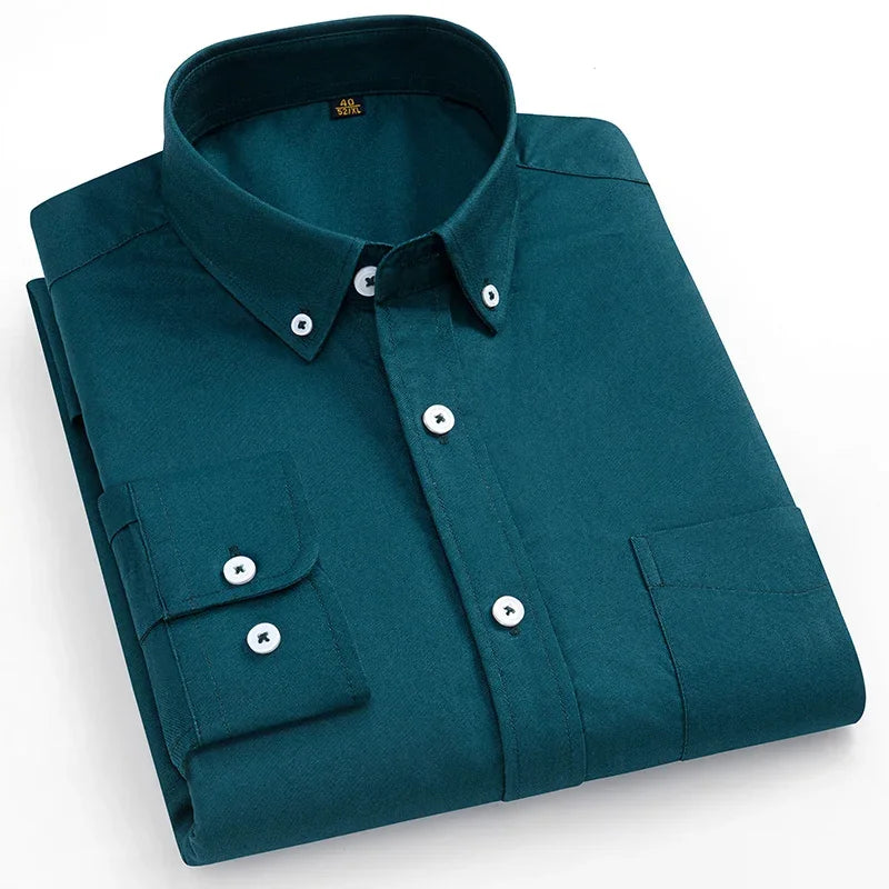 Givalli - Camisa Oxford de algodón