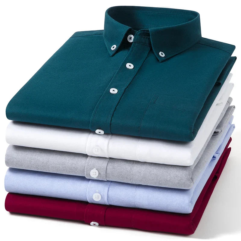 Givalli - Camisa Oxford de algodón