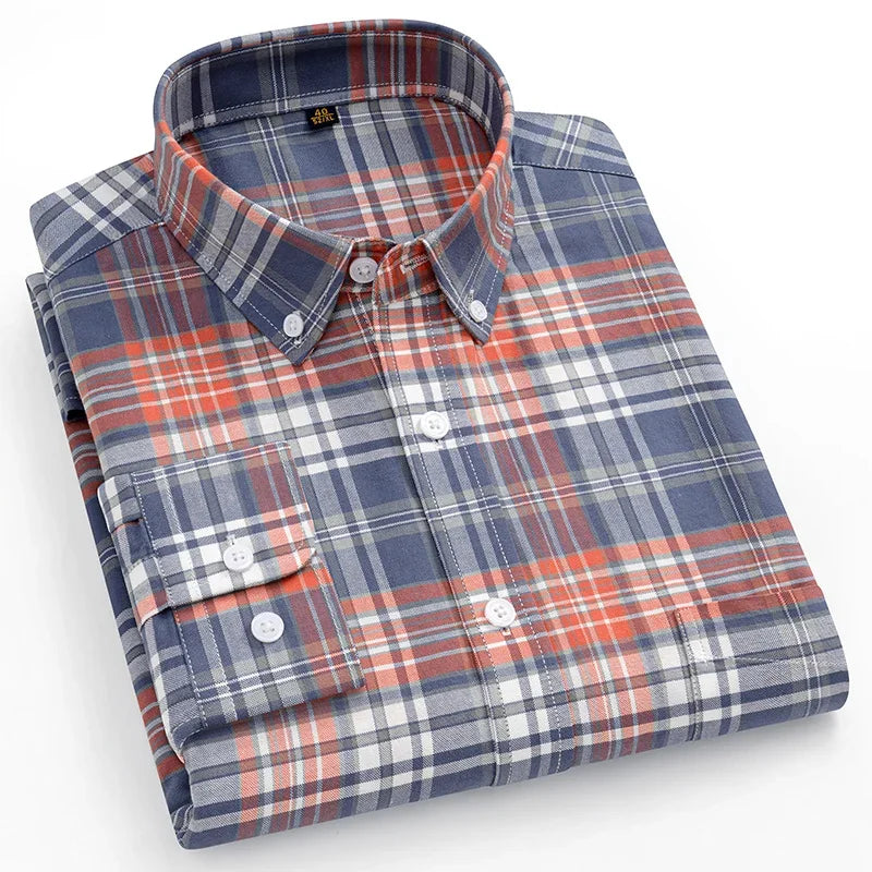 Givalli - Camisa Oxford de algodón