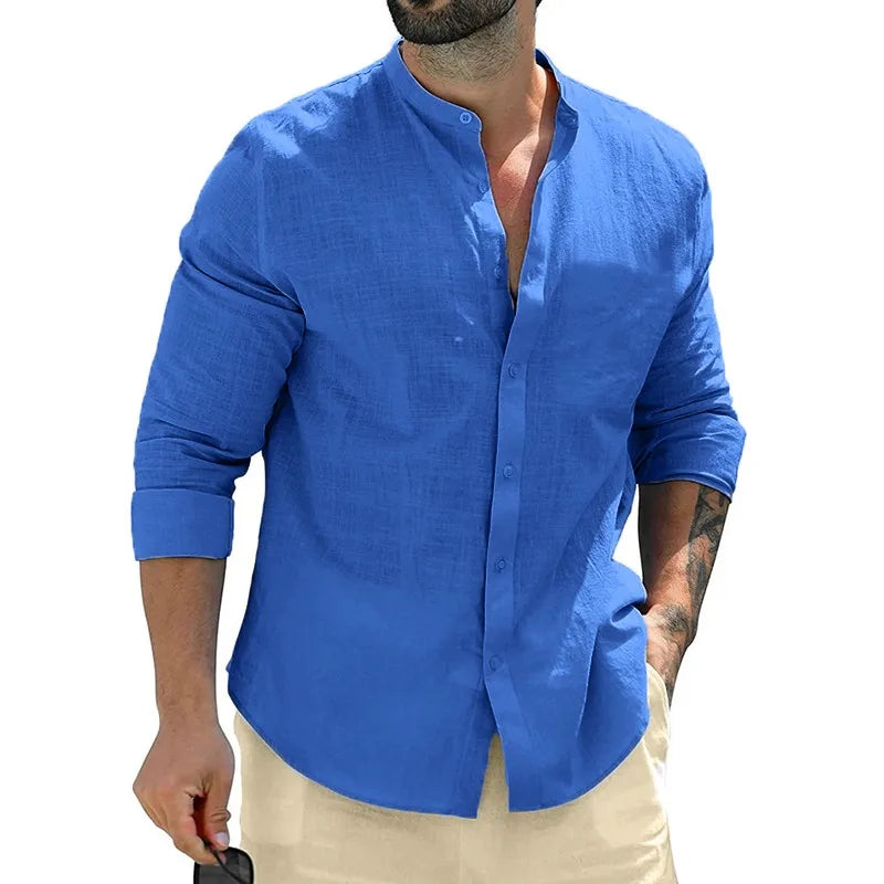 Camisa de lino para hombre