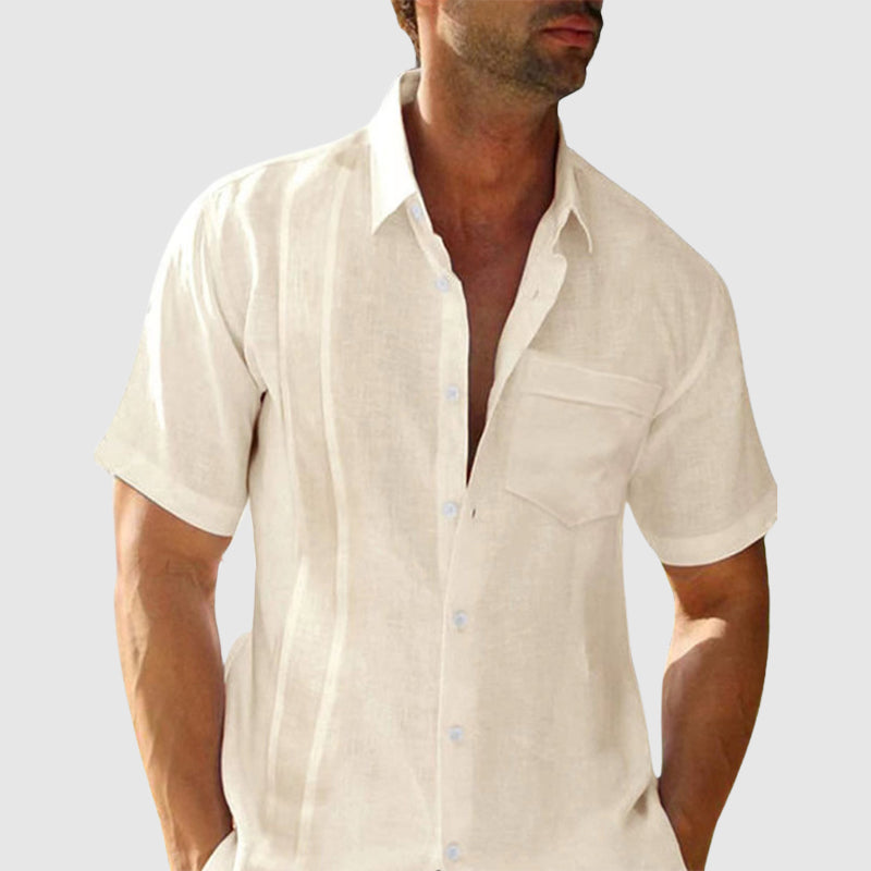 Elegante camisa de verano de lino