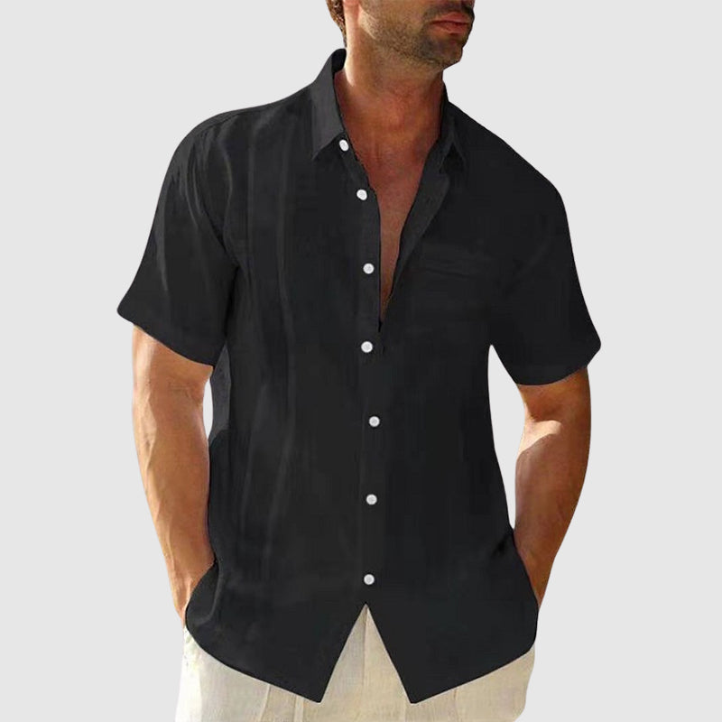 Elegante camisa de verano de lino