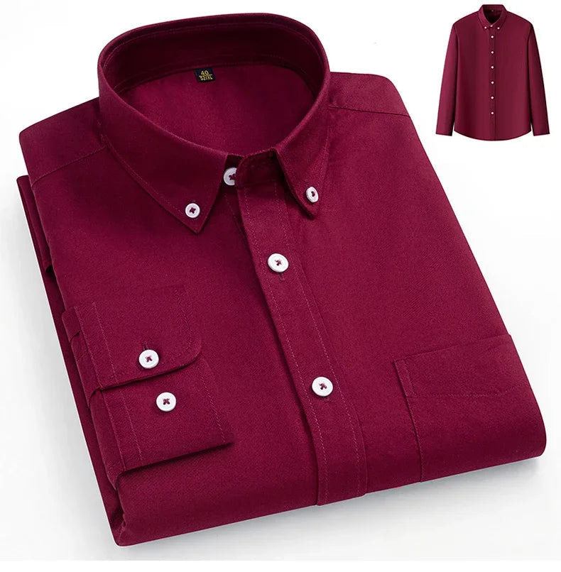 Givalli - Camisa Oxford de algodón