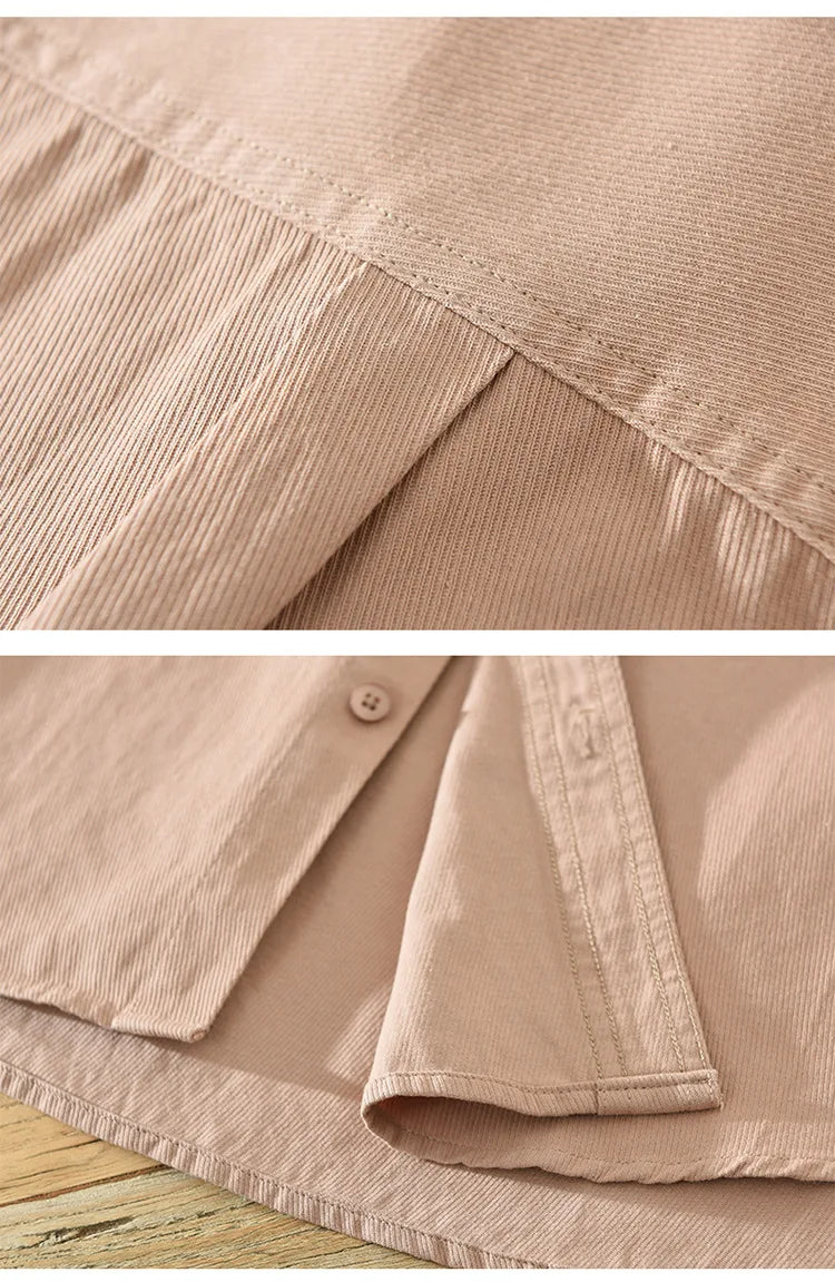 Camisa de algodón de manga corta