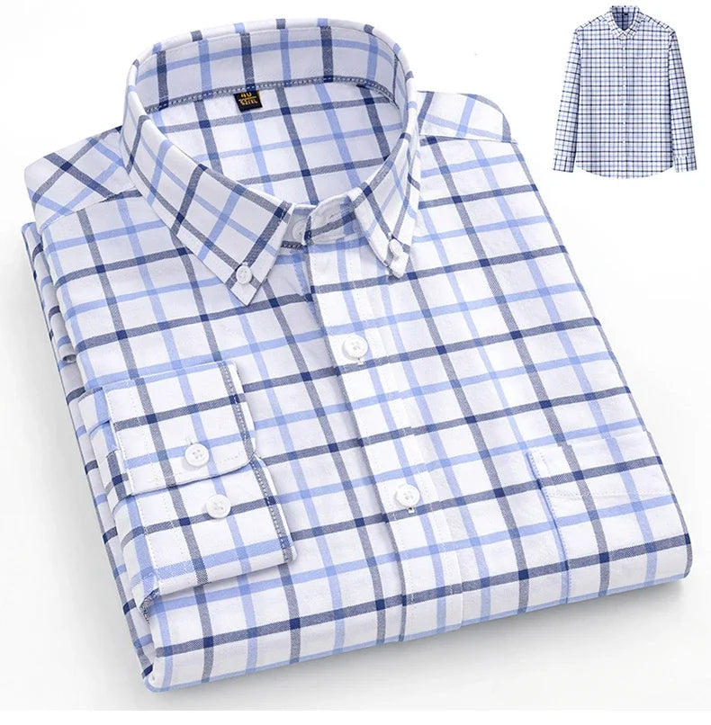 Givalli - Camisa Oxford de algodón