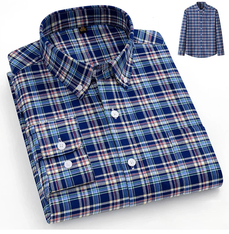 Givalli - Camisa Oxford de algodón