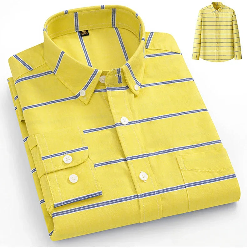 Givalli - Camisa Oxford de algodón