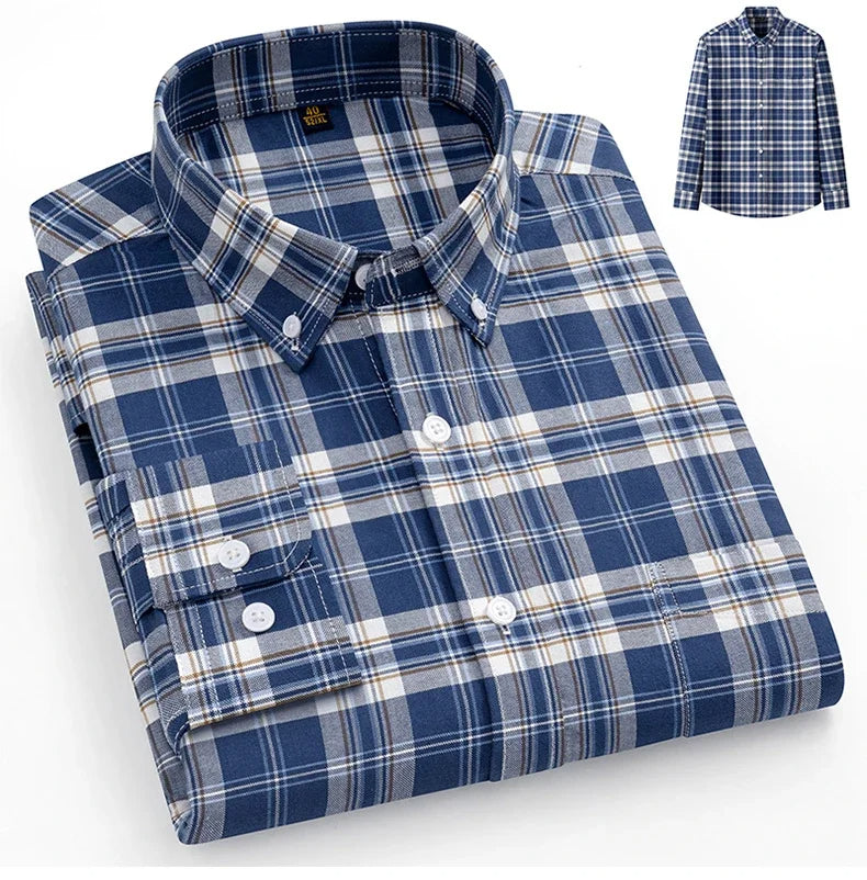 Givalli - Camisa Oxford de algodón