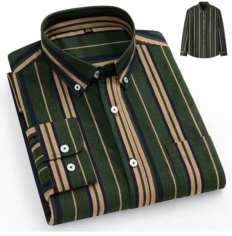 Givalli - Camisa Oxford de algodón