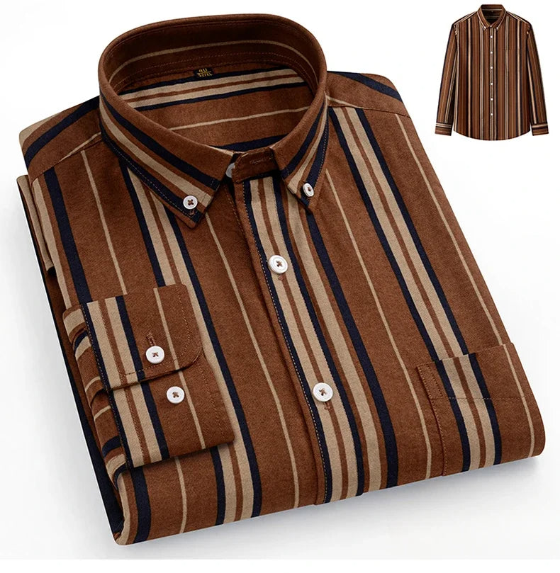 Givalli - Camisa Oxford de algodón