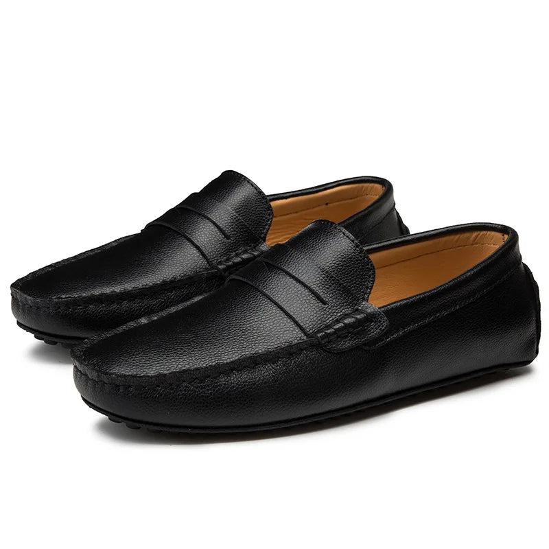 Mocasines casuales de piel para el verano