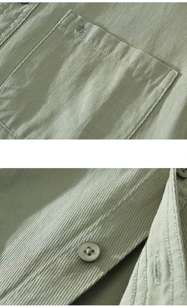 Camisa de algodón de manga corta