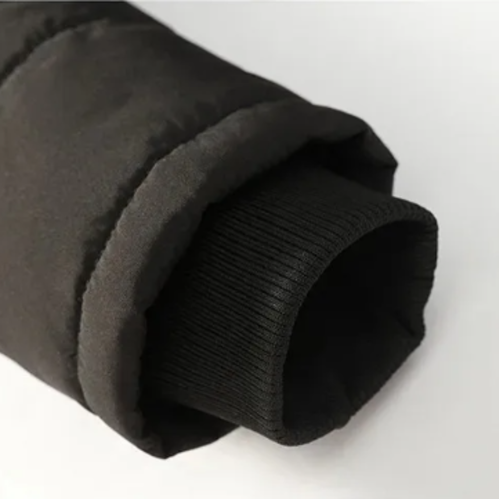 Elegante chaqueta de invierno de forro polar acolchado