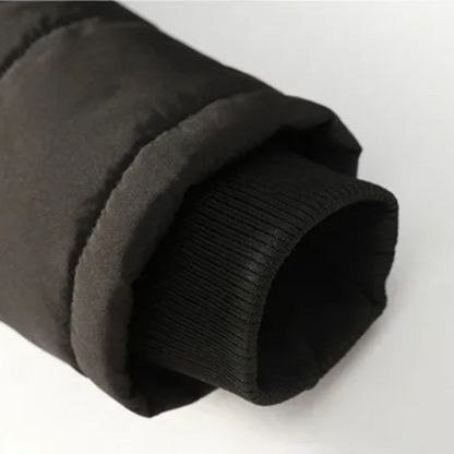 Elegante chaqueta de invierno de forro polar acolchado