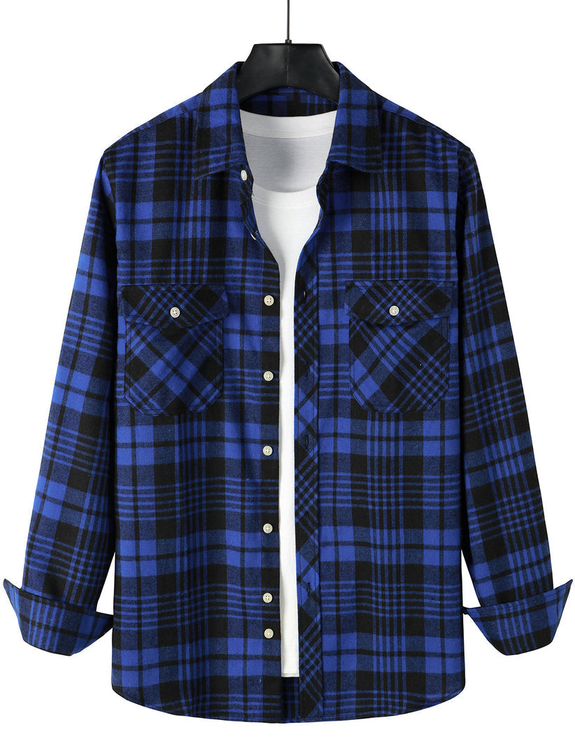 Elegante camisa de cuadros