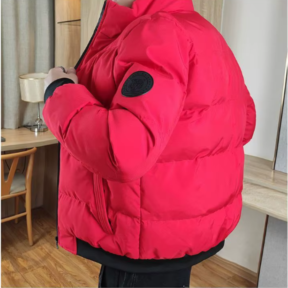 Elegante chaqueta cortaviento para hombre