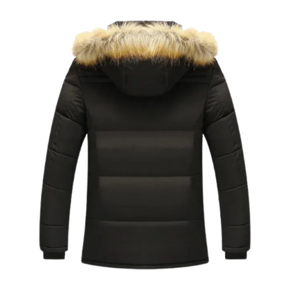 Elegante chaqueta de invierno de forro polar acolchado