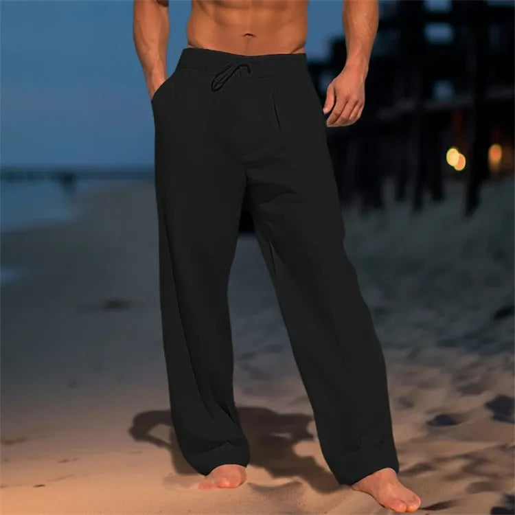 Elegantes pantalones de algodón