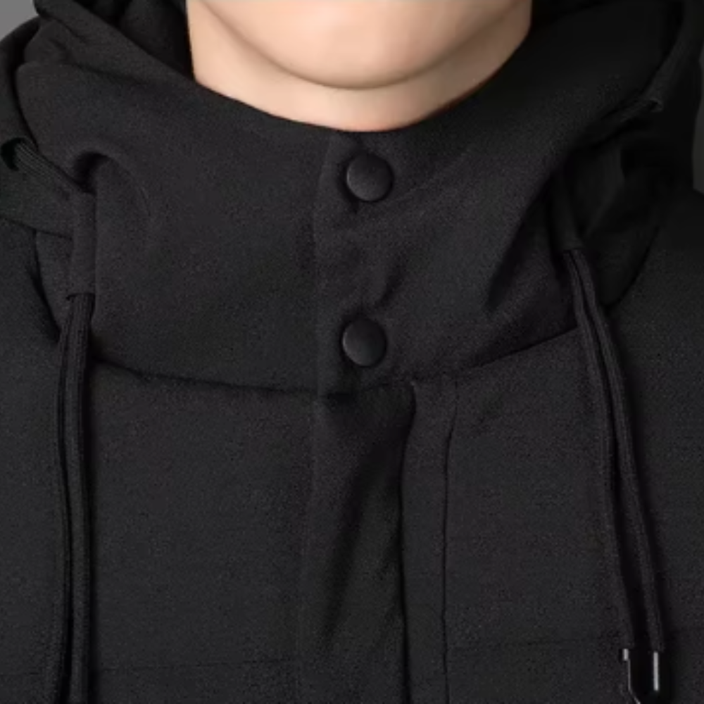 Elegante chaqueta larga para hombre