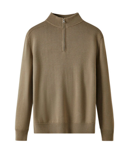 Jersey Capri de lana merina con cremallera