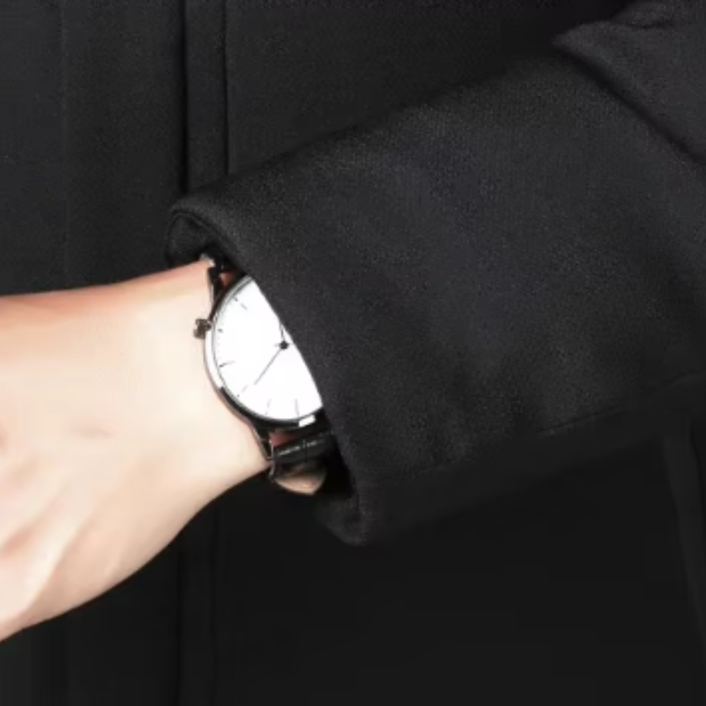 Elegante chaqueta larga para hombre