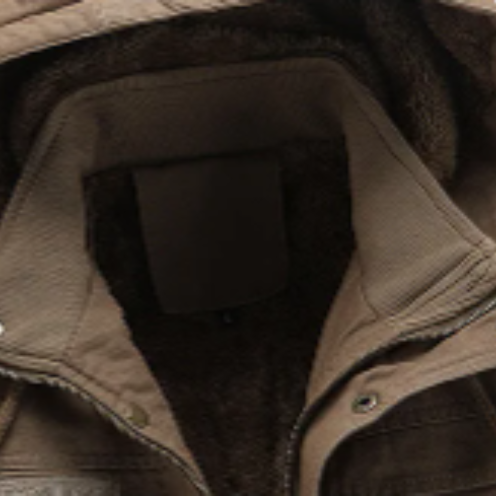 Elegante chaqueta de invierno cortaviento