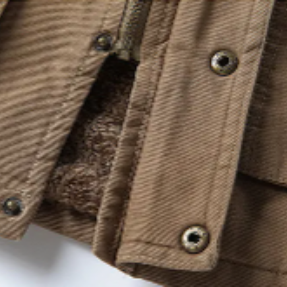 Elegante chaqueta de invierno cortaviento