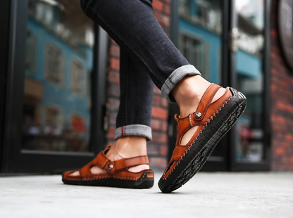 Sandalias clásicas de piel