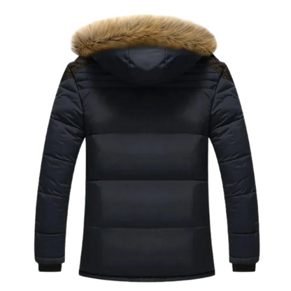 Elegante chaqueta de invierno de forro polar acolchado