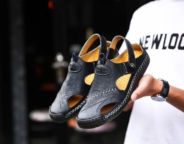 Sandalias clásicas de piel