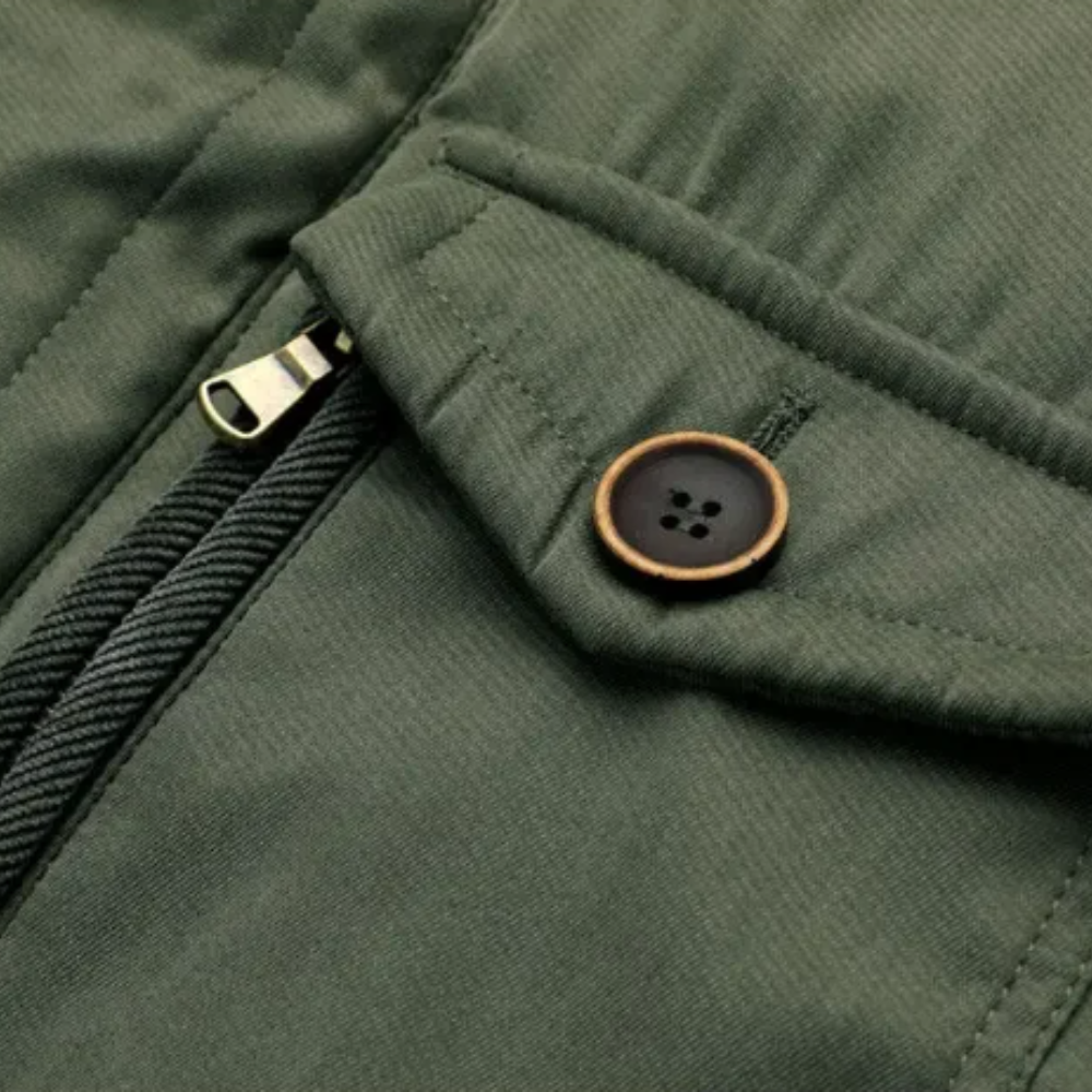 Elegante chaqueta acolchada para exteriores