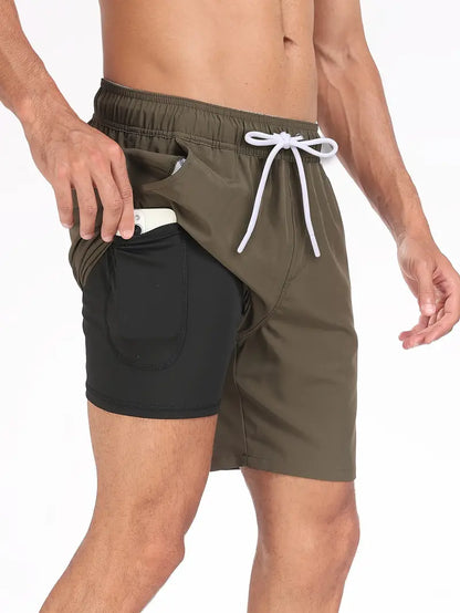 Shorts de baño con bolsillos