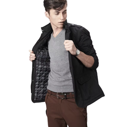 Elegante chaqueta cortaviento