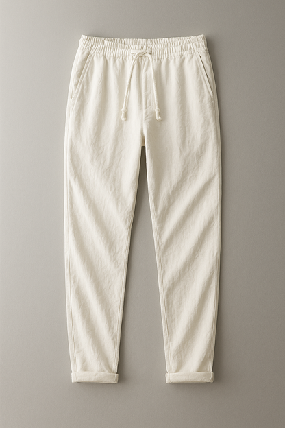 Elegantes pantalones de lino