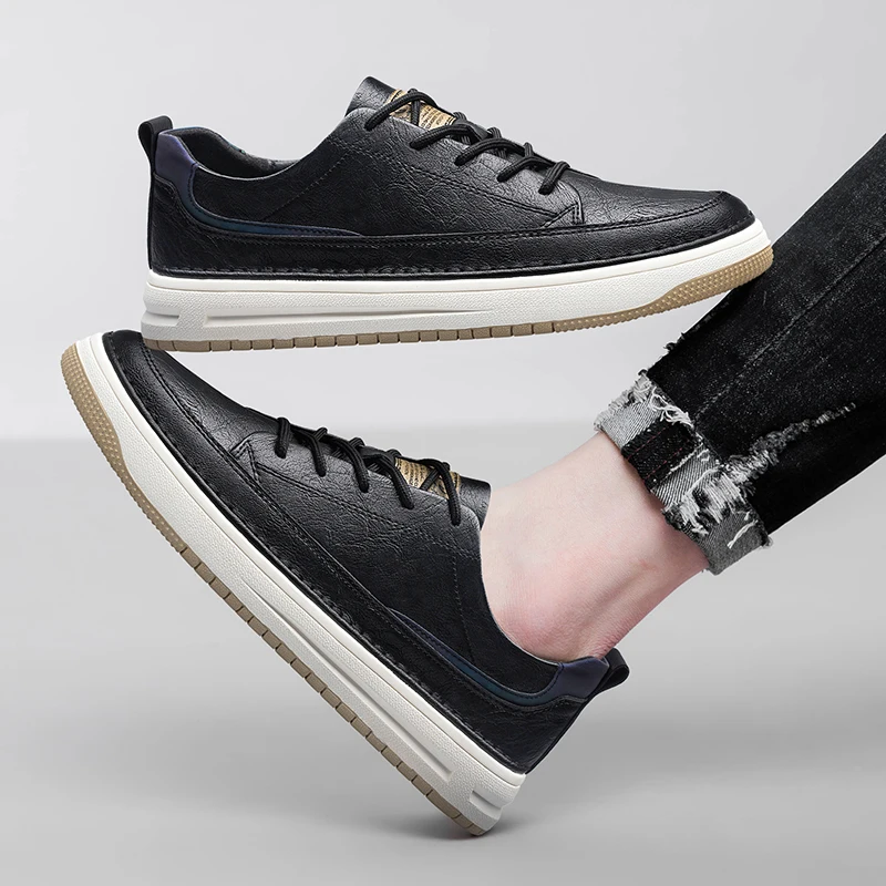 Zapatillas clásicas de piel