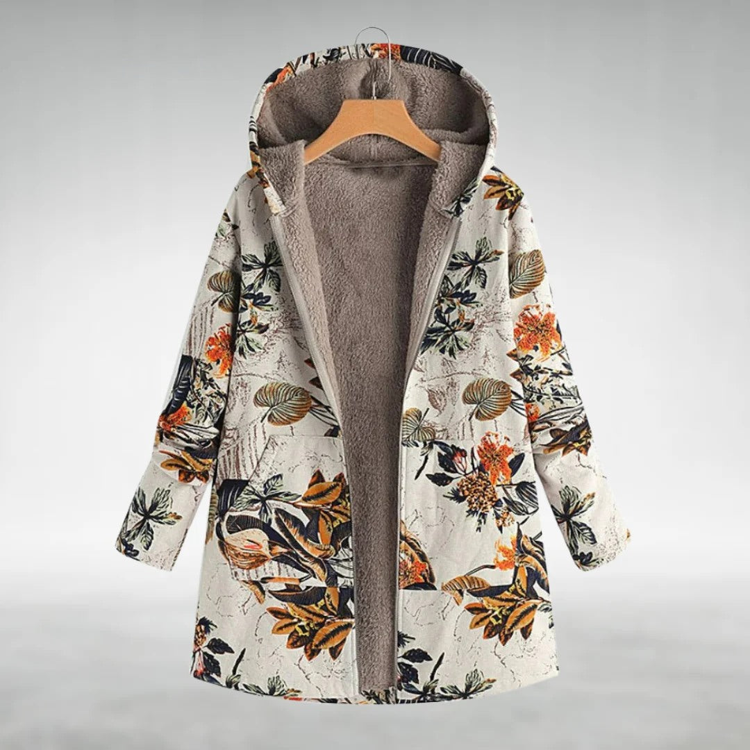 Fleural™ – Elegante chaqueta polar con estampado floral