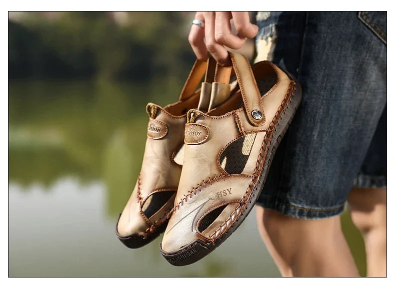 Sandalias clásicas de piel