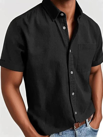 Elegante camisa de manga corta
