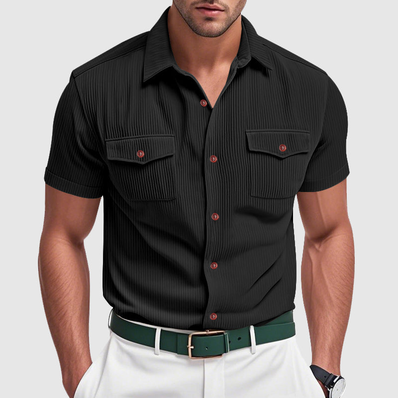 Elegante camisa de pana para hombre