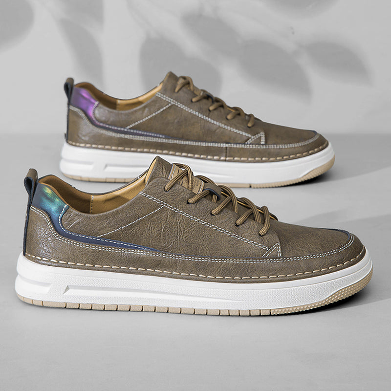 Zapatillas clásicas de piel